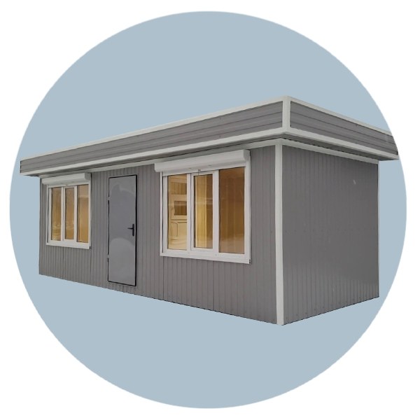 Торговый киоск с рекламным коробом 7000х3000 мм