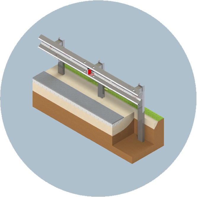 Барьерные дорожные ограждения 11ДО 130-0,75-3,0-1,25