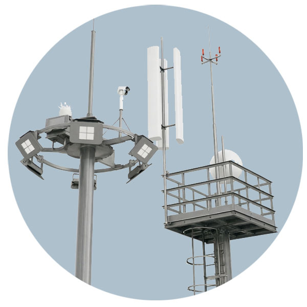 Мачта радиоэлектронной защиты со стационарной короной 35 м