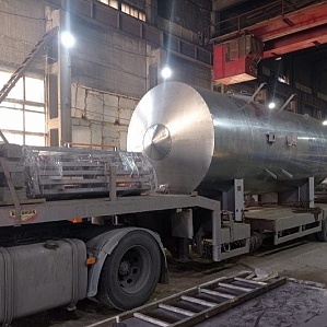 Резервуар горизонтальный стальной подземный двустенный РГСПД-15 м3